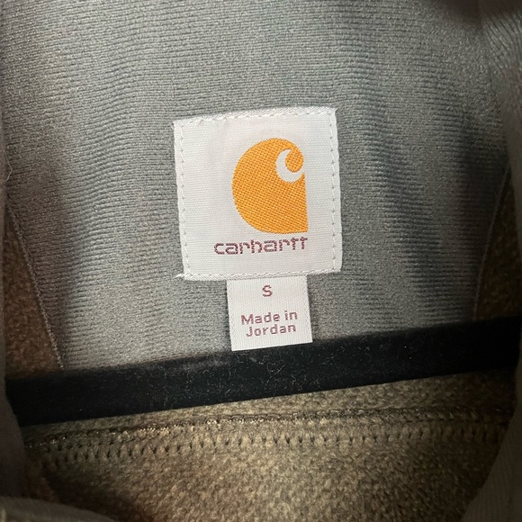 Carhartt Dalton Zip Up Jacket Brown Size Small - Picture 10 of 13